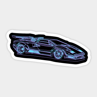 Neon racer Sticker